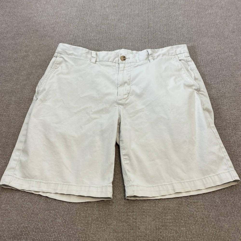 Vineyard Vines Shorts Mens 34 Beige 8" Chino Stretch Classic Casual Summer